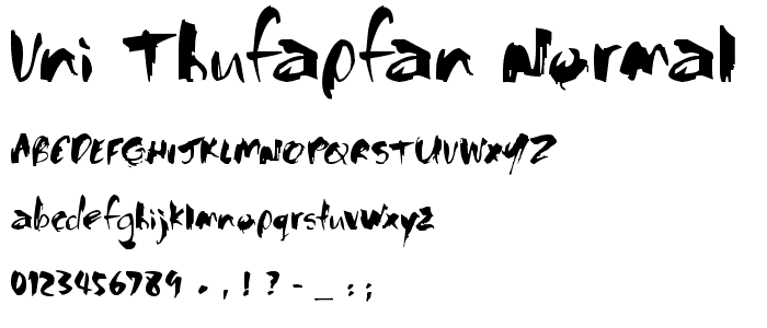 VNI-Thufapfan Normal font